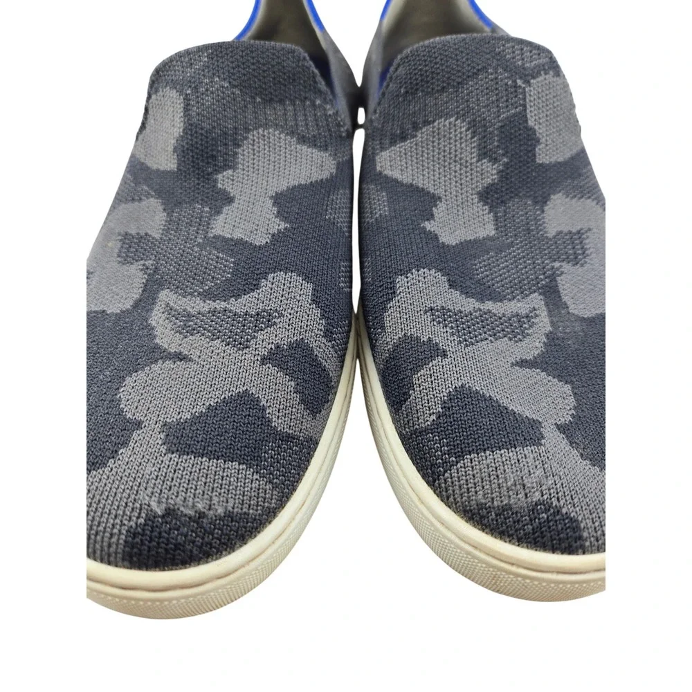 Rothy's The Sneaker Grey Camo Slip On Knit Shoes Womens 9.5 Washable Sustainable